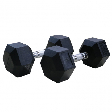 Гантели DFC гексаг. обрезиненная пара DB001-40 - 4