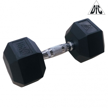 Гантели DFC гексаг. обрезиненная пара DB001-17,5 кг - 3